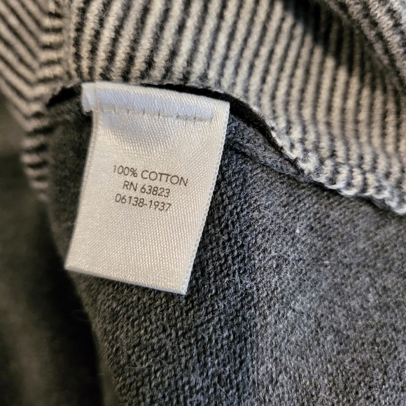 Christopher & Banks City at Night Zip Front Gray Cardigan Size M - Picture 8 of 9